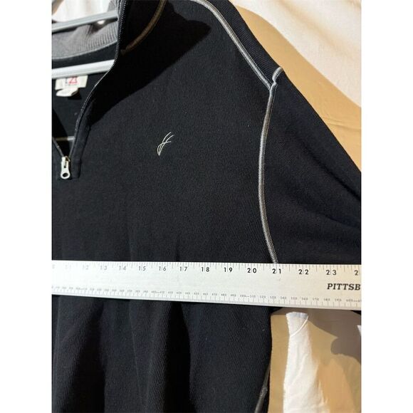 Cutter & Buck Mens Black 1/4 Zip Mock Neck Pullover Sweater L Casual Streetwear - Picture 6 of 8